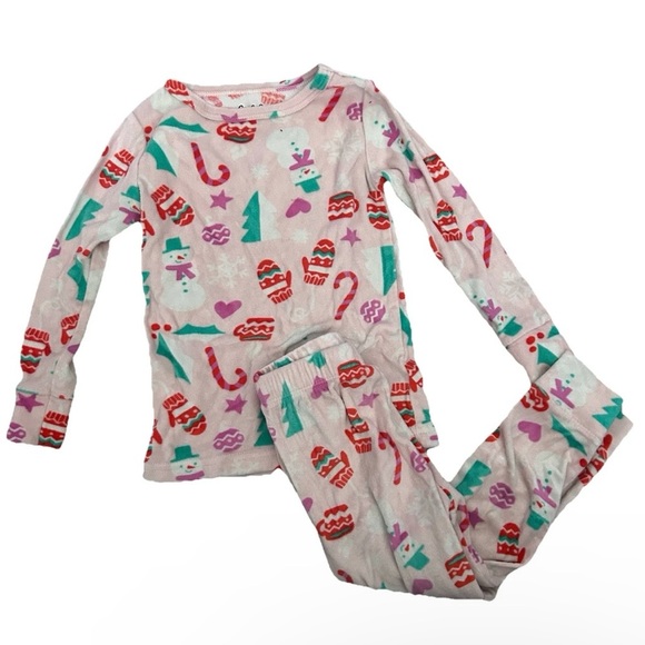 Cat & Jack 2 Piece Toddler Fleece Christmas Winter Pajamas Size 3T - Picture 1 of 4